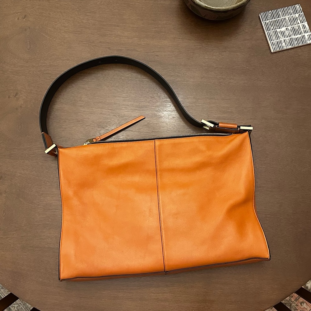 All Saints Brown Leather Shoulder Bag and Wallet - Picture 7 of 8